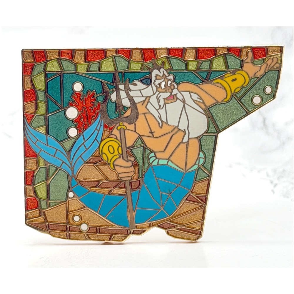Disney DCL King Triton Mosaic Pin 2004 Cruise Line Puzzle Piece Rare